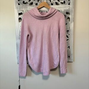 Tahari Lavender Knit Cowl Neck Long Sleeve Sweater NWT